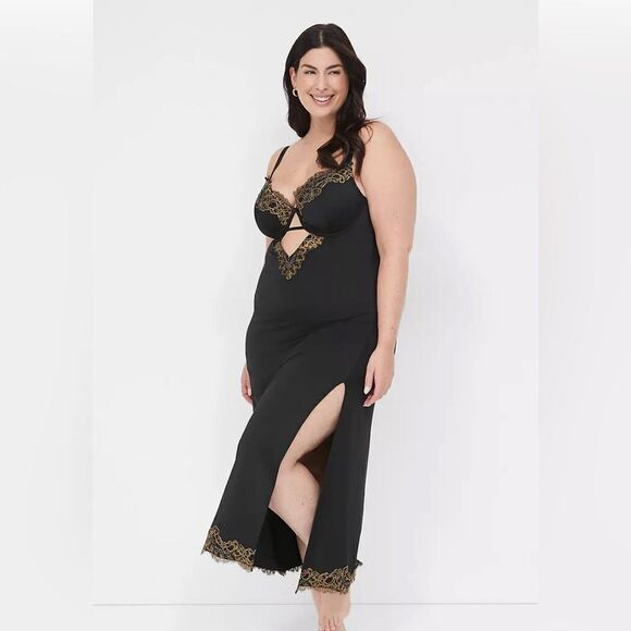 Cacique Maxi Slip Dress Lingerie - Picture 1 of 4